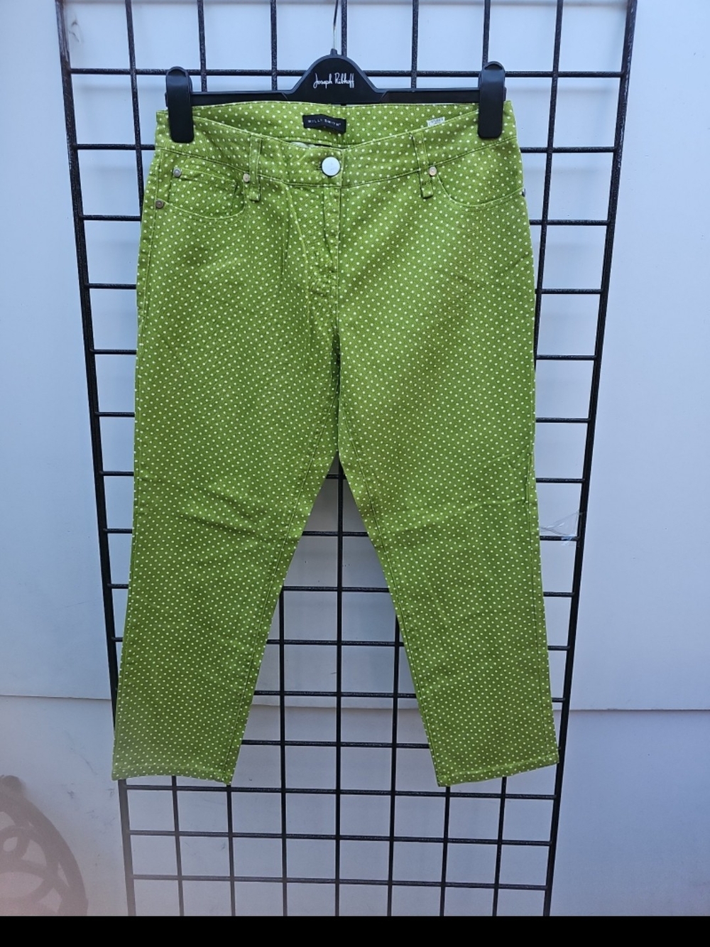 Willi Smith Lime Green Polka Dot Pants